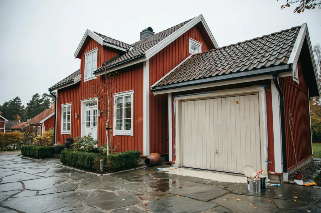 september r b sta tiden att m la garageporten s skyddar du tr och pl t innan h stregnen kommer